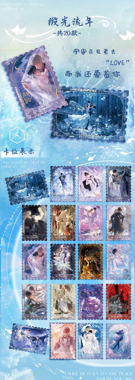 【XINJISHE】Palpitation Society · Love at -18CM | Love and Deepspace Special Stamp-shaped Tear-off Cards !